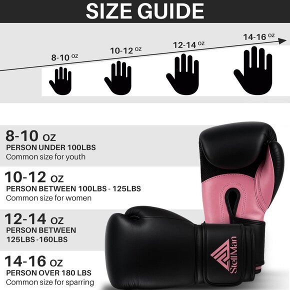 Stellman Armalite Boxing Gloves Black Pink Training Sparring Punching Gear NEW - Picture 4 of 6